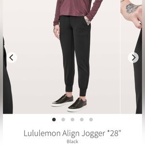 Lululemon Align Jogger *28" Size 6